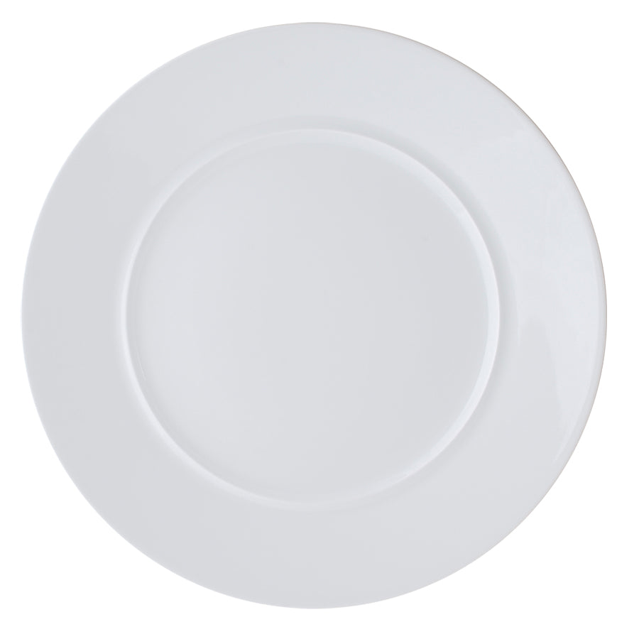 Astera Style Vitrified Porcelain White Round Plates 28cm Pack of 6