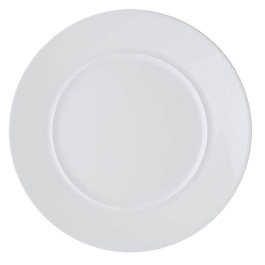 Astera Style Vitrified Porcelain White Round Plates 28cm Pack of 6