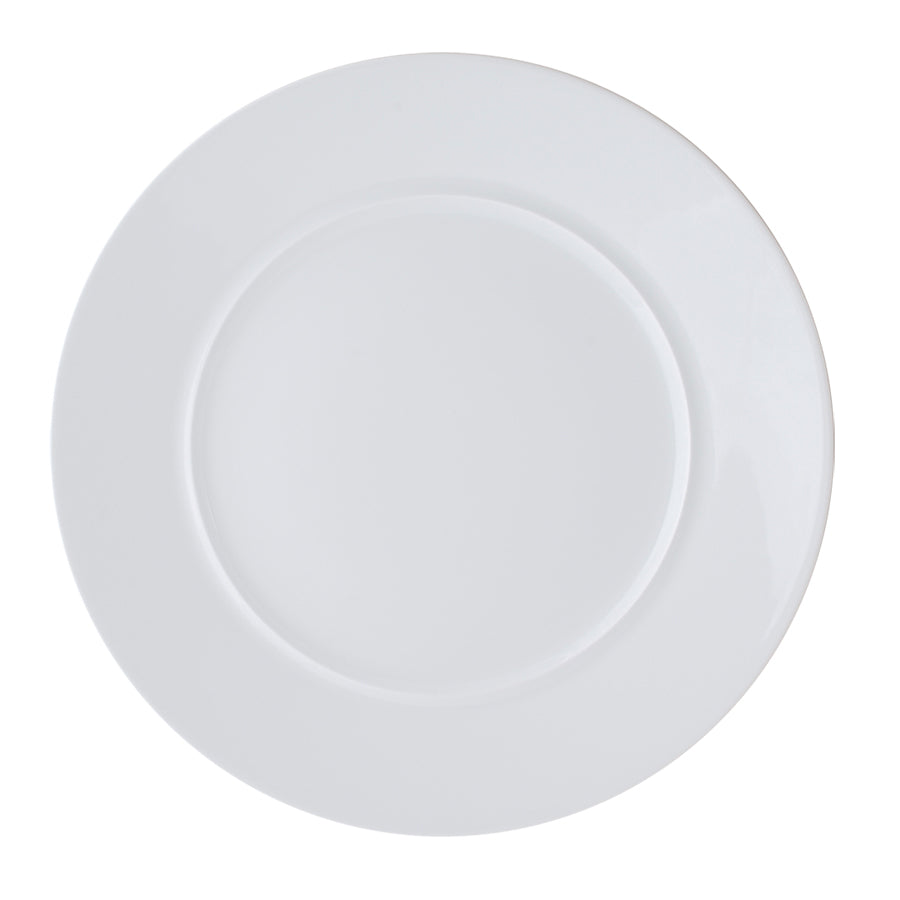 Astera Style Vitrified Porcelain White Round Plates 25cm Pack of 6