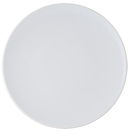 Astera Style Vitrified Porcelain White Round Coupe Plate 31cm Pack of 4