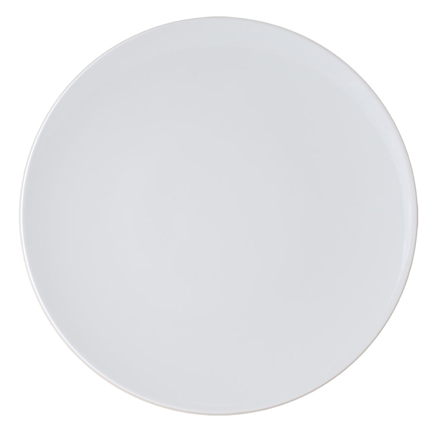 Astera Style Vitrified Porcelain White Round Coupe Plate 28cm Pack of 6