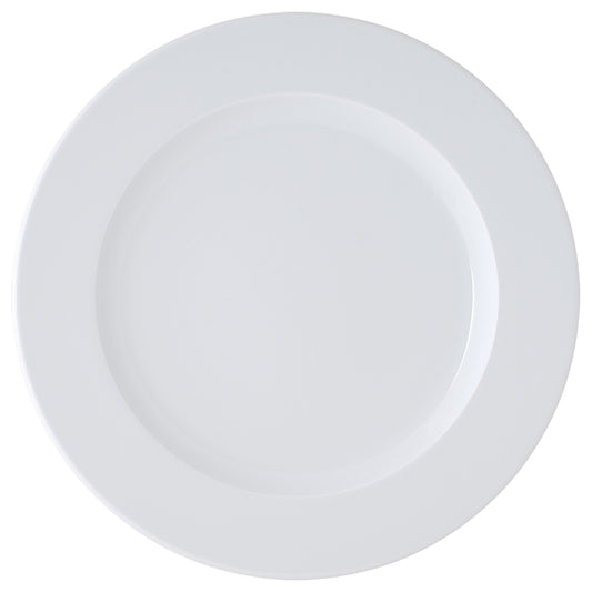 Astera Brasserie Vitrified Porcelain White Round Plate 31cm Pack of 4