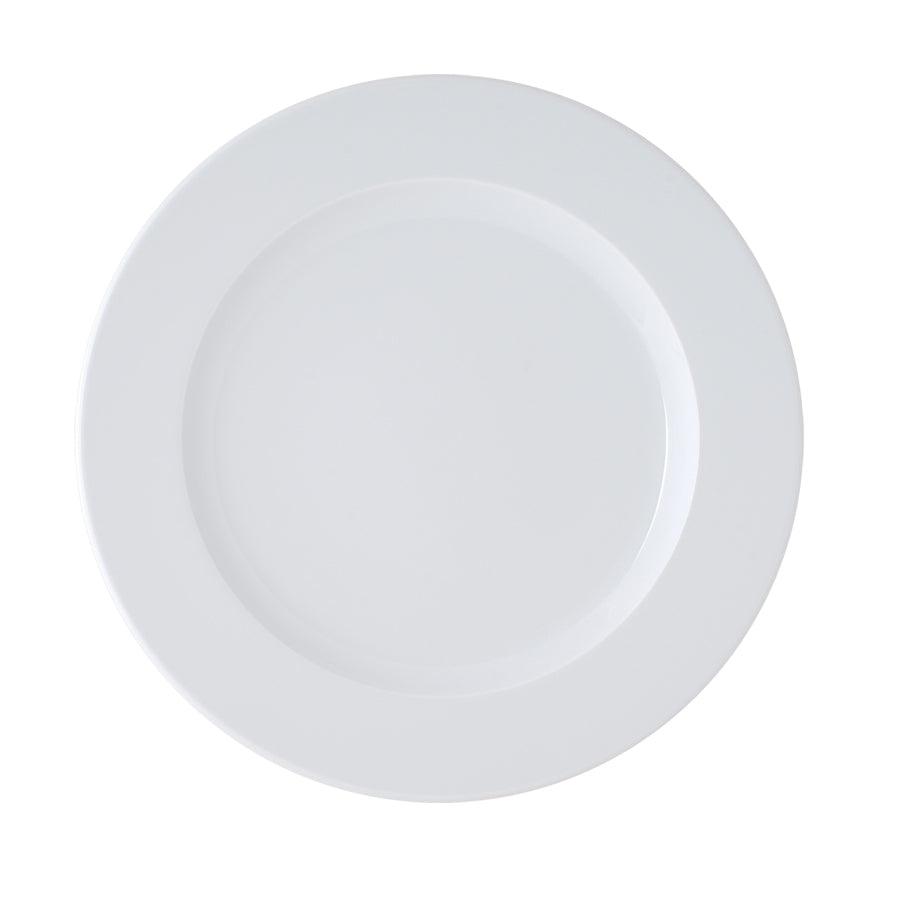 Astera Brasserie Vitrified Porcelain White Round Plate 21cm Pack of 6