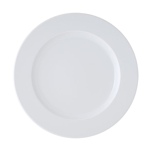 Astera Brasserie Vitrified Porcelain White Round Plate 21cm Pack of 6