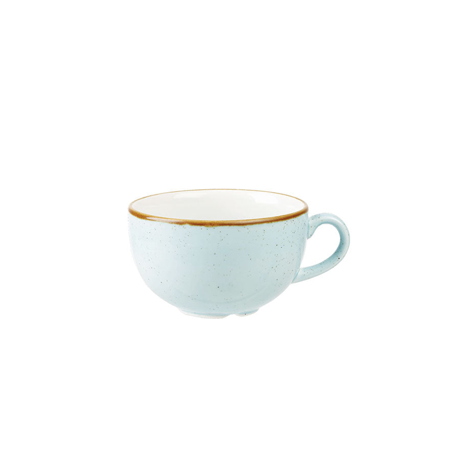 Churchill Stonecast Vitrified Porcelain Duck Egg Blue Cappuccino Cup 22.7cl 7oz Pack of 12