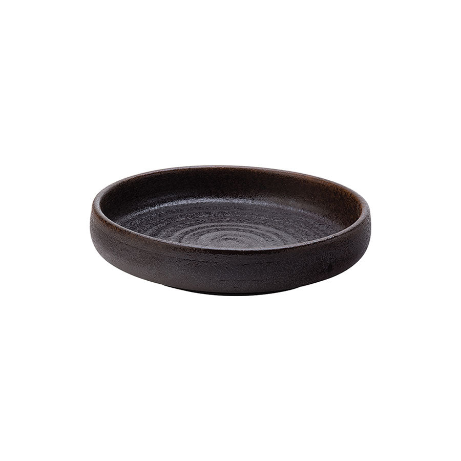 Utopia Fuji Terracotta Brown Round Low Dish 18cm 7 Inch Pack of 6