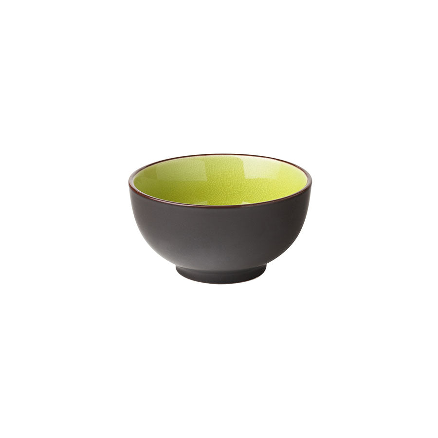 Utopia Soho Stoneware Verdi Green Round Rice Bowl 12cm 4.75 Inch 33cl 11.5oz Pack of 6