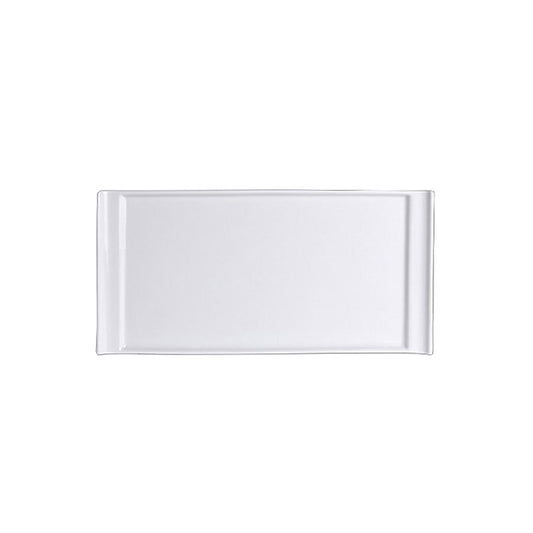 Steelite Varick Vitrified Porcelain White Rectangular Tray Handled 30x14.5cm Pack of 12