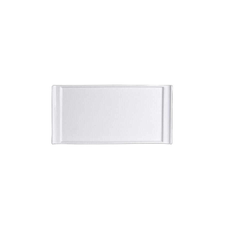 Steelite Varick Vitrified Porcelain White Rectangular Tray Handled 20x10cm Pack of 12