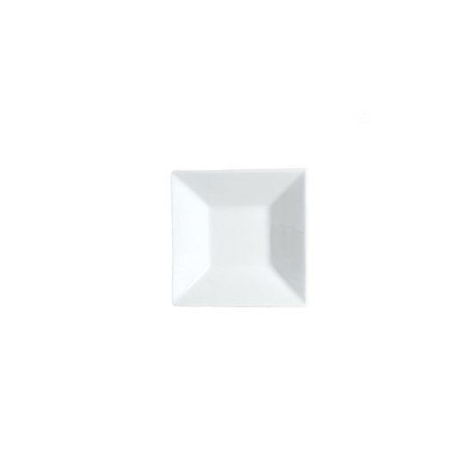 Steelite Varick Vitrified Porcelain White Square Sauce Dish 7.6cm 1.5cl Pack of 12