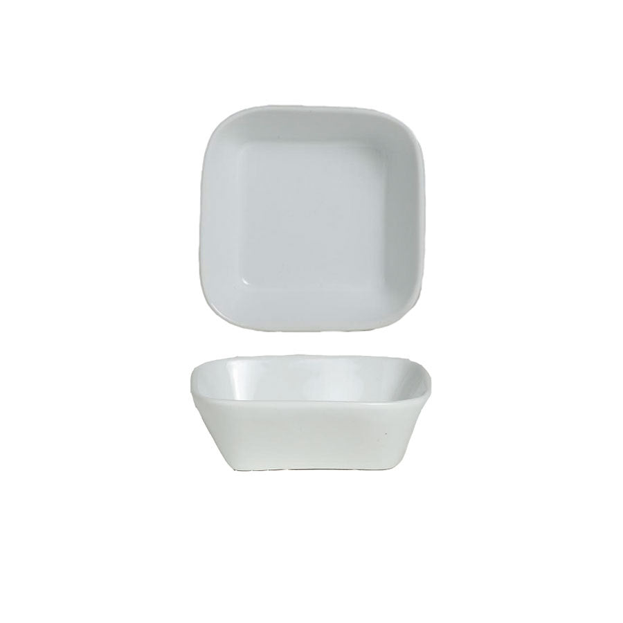 Steelite Varick Vitrified Porcelain White Square Ramekin 7.9cm 8.2cl Pack of 36