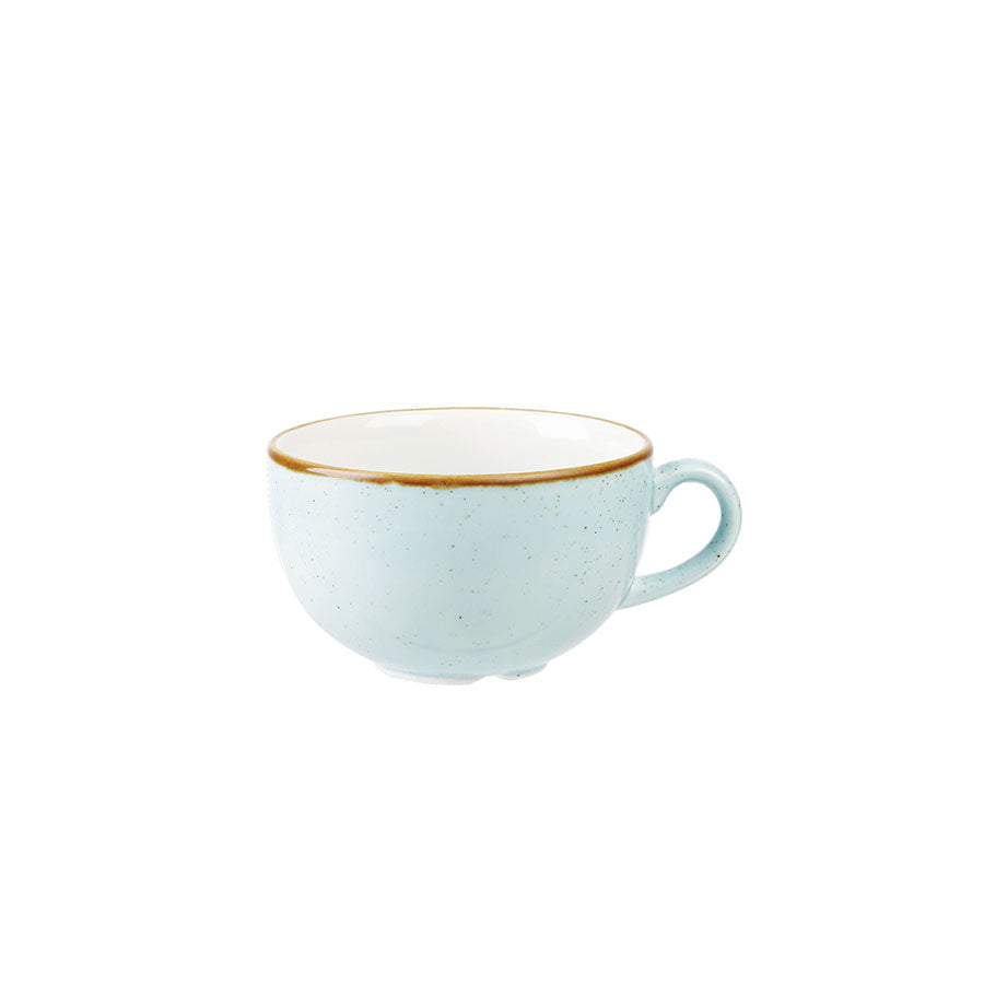 Churchill Stonecast Vitrified Porcelain Duck Egg Blue Cappuccino Cup 34cl 12oz Pack of 12