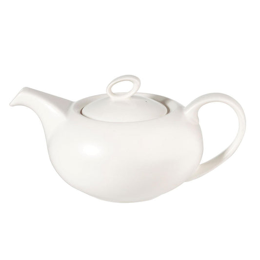 Churchill Sequel Alchemy Fine China White Teapot 42cl 14.8oz Pack of 6