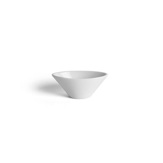 Crème Miniatures Vitrified Porcelain White Conical Bowl 10.7x6.3x4.4cm Pack of 12