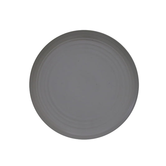 Artisan Pebble Vitrified Fine China Grey Round Coupe Plate 30cm Pack of 6