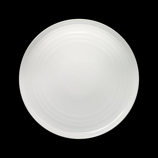 Artisan Crème Vitrified Fine China White Round Coupe Plate 30cm Pack of 6