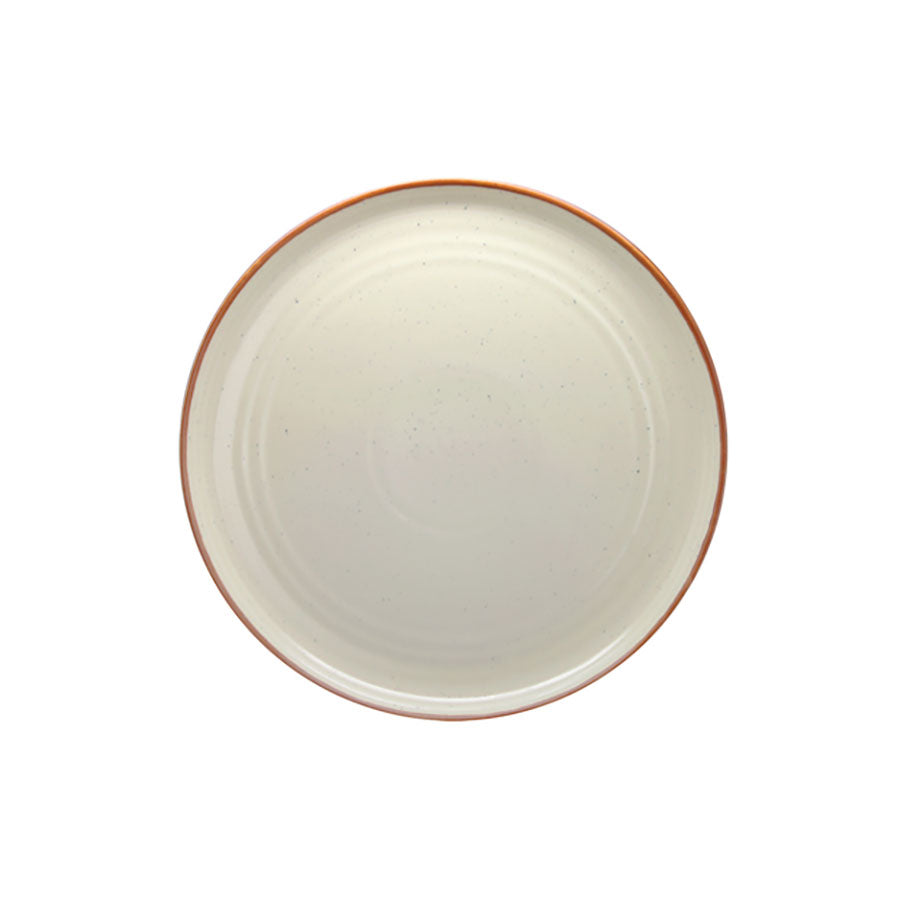 Artisan Coast Vitrified Fine China Cream Round Coupe Plate 27cm Pack of 6