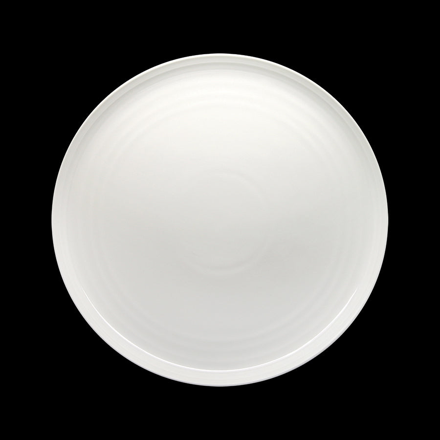 Artisan Crème Vitrified Fine China White Round Coupe Plate 27cm Pack of 6