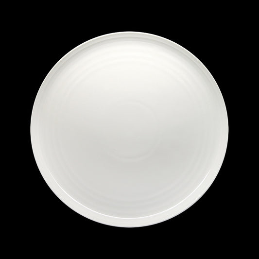 Artisan Crème Vitrified Fine China White Round Coupe Plate 27cm Pack of 6