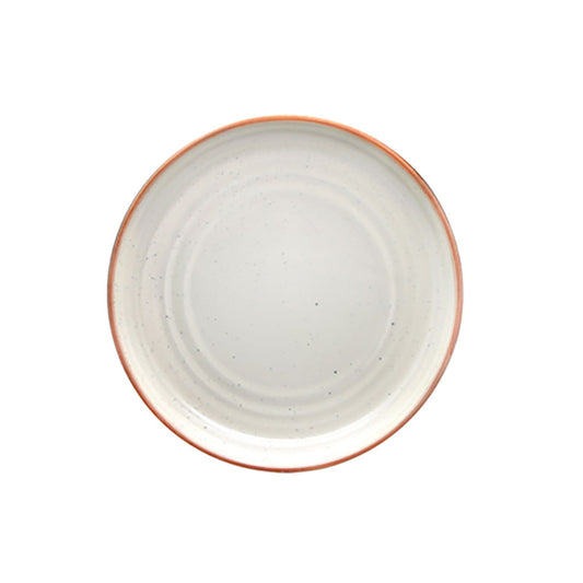 Artisan Coast Vitrified Fine China Cream Round Coupe Plate 17cm Pack of 12