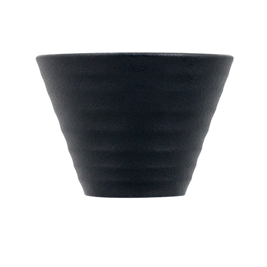 Artisan Onyx Vitrified Fine China Black Round Conical Bowl 11cm Pack of 6