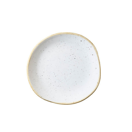 Churchill Stonecast Vitrified Porcelain Barley White Organic Round Plate 18.6cm Pack of 12