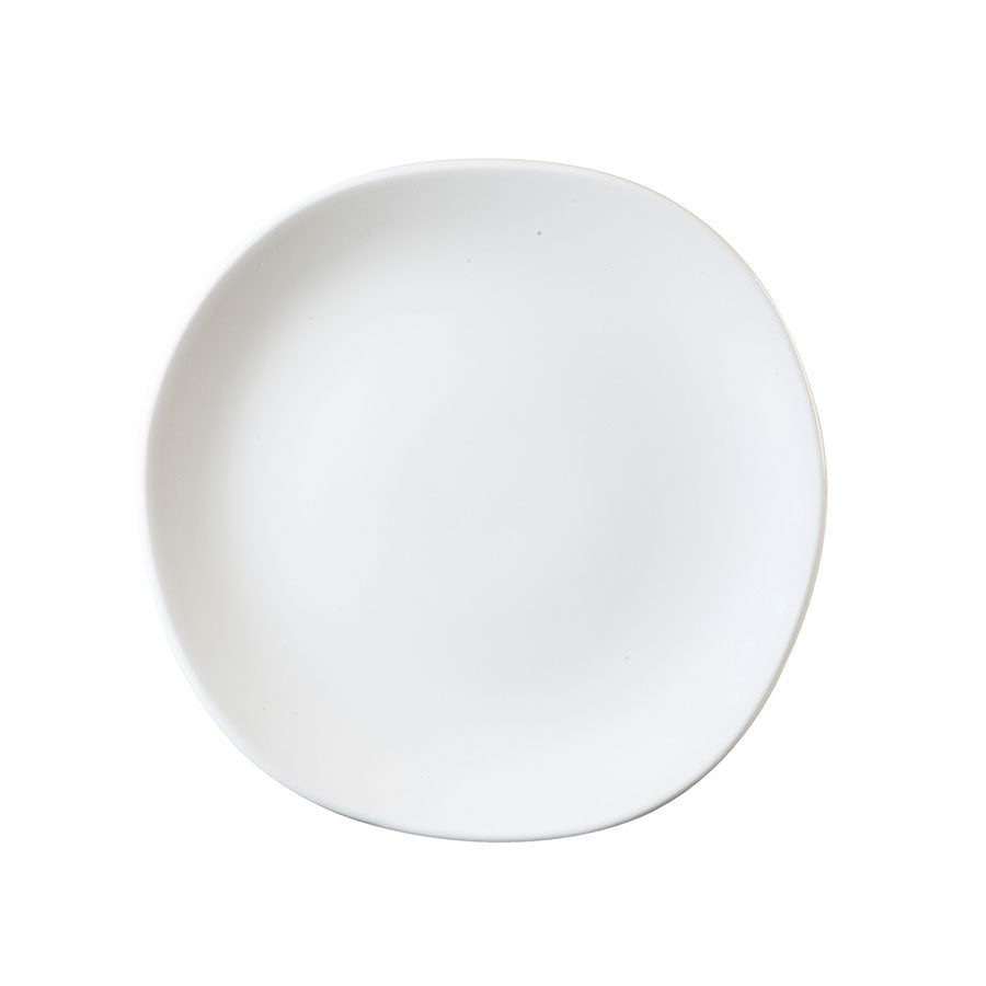 Churchill Trace Vitrified Porcelain White Organic Round Plate 26.4cm Pack of 12