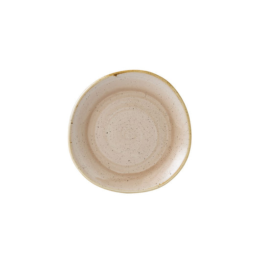 Churchill Stonecast Vitrified Porcelain Nutmeg Cream Organic Round Plate 21cm Pack of 12