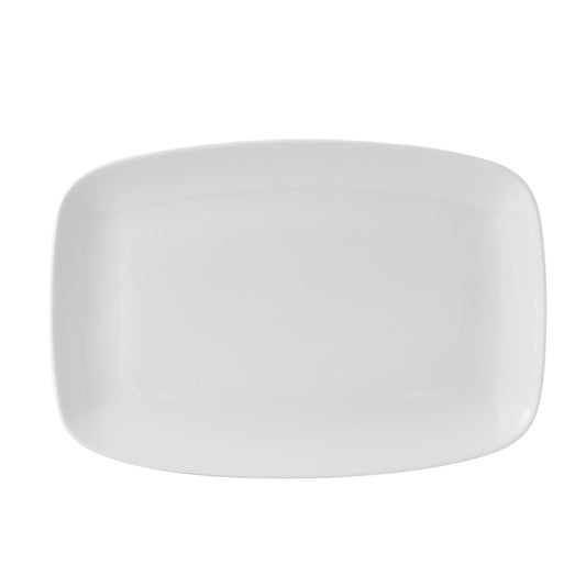 Churchill X Squared Vitrified Porcelain White Chefs Oblong Platter 34.4x23.4cm Pack of 6