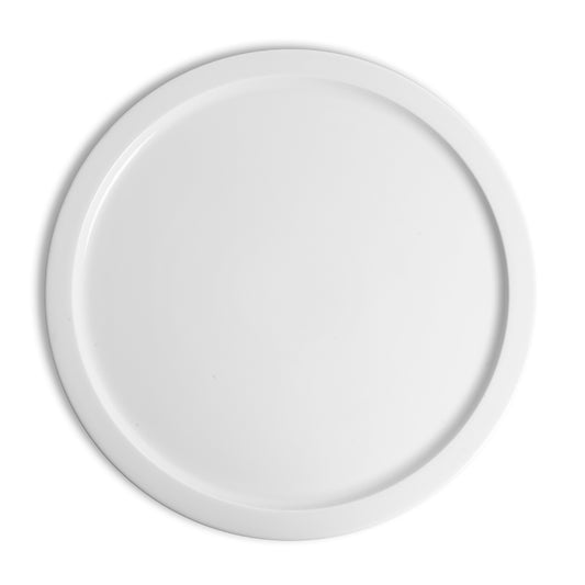 Crème Monet Vitrified Porcelain White Round Pizza Plate 32cm Pack of 6