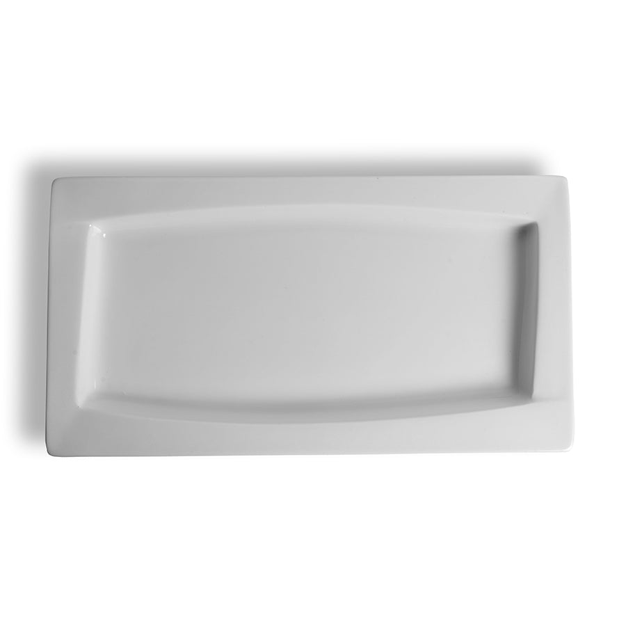 Crème Galerie Vitrified Porcelain White Gastronorm Platter 1/3 25mm Deep