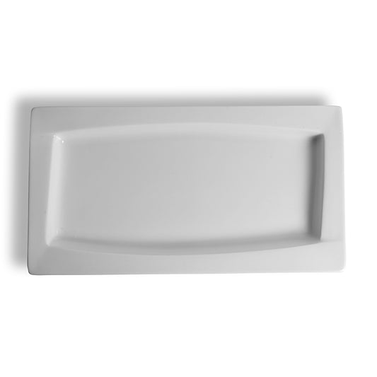 Crème Galerie Vitrified Porcelain White Gastronorm Platter 1/3 25mm Deep