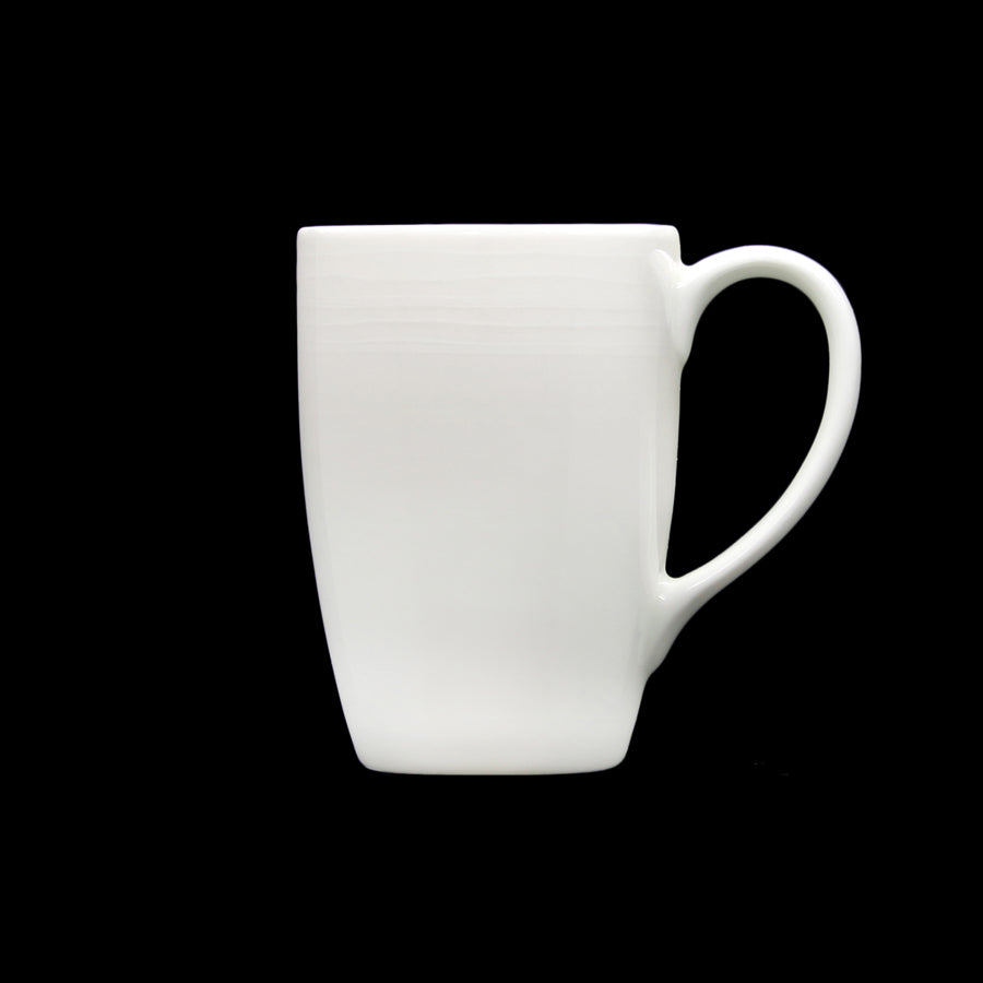 Crème Rousseau Vitrified Porcelain White Mug 28.4cl 10oz Pack of 6