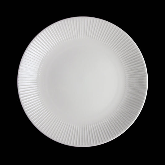 Steelite Willow Vitrified Porcelain White Round Gourmet Coupe Plate 28cm 11 Inch Pack of 6