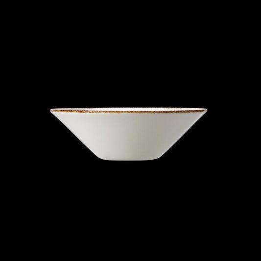 Steelite Brown Dapple Vitrified Porcelain Round Essence Bowl 20.25cm 8 Inch Pack of 24