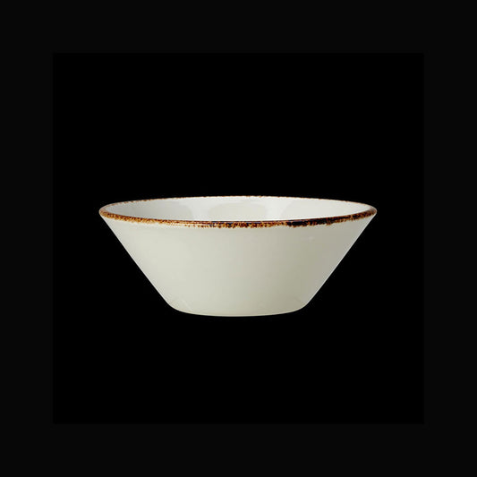 Steelite Brown Dapple Vitrified Porcelain Round Essence Bowl 16.5cm 61/2 Inch Pack of 24