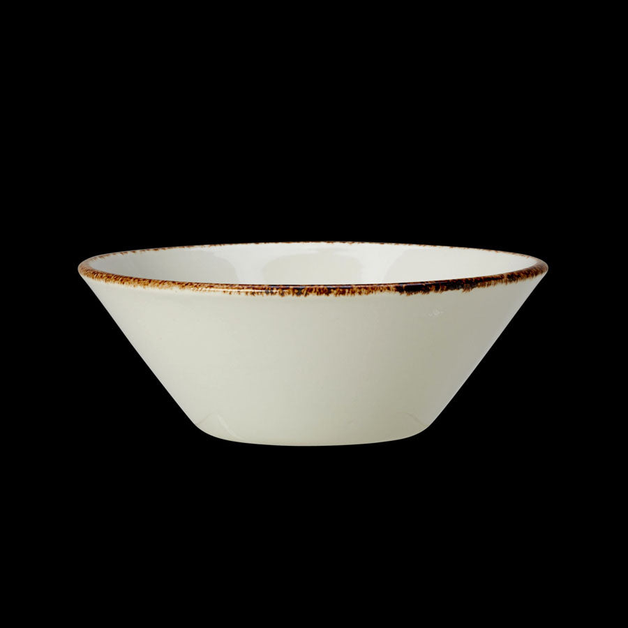 Steelite Brown Dapple Vitrified Porcelain Round Essence Bowl 14cm 5 1/2 Inch Pack of 24