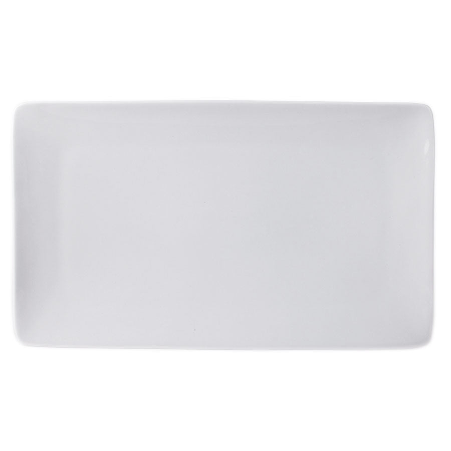 Simply Tableware Porcelain Warm White Rectangular Platter 27x16cm Pack of 4