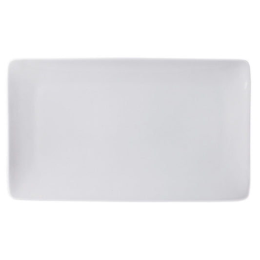 Simply Tableware Porcelain Warm White Rectangular Platter 27x16cm Pack of 4