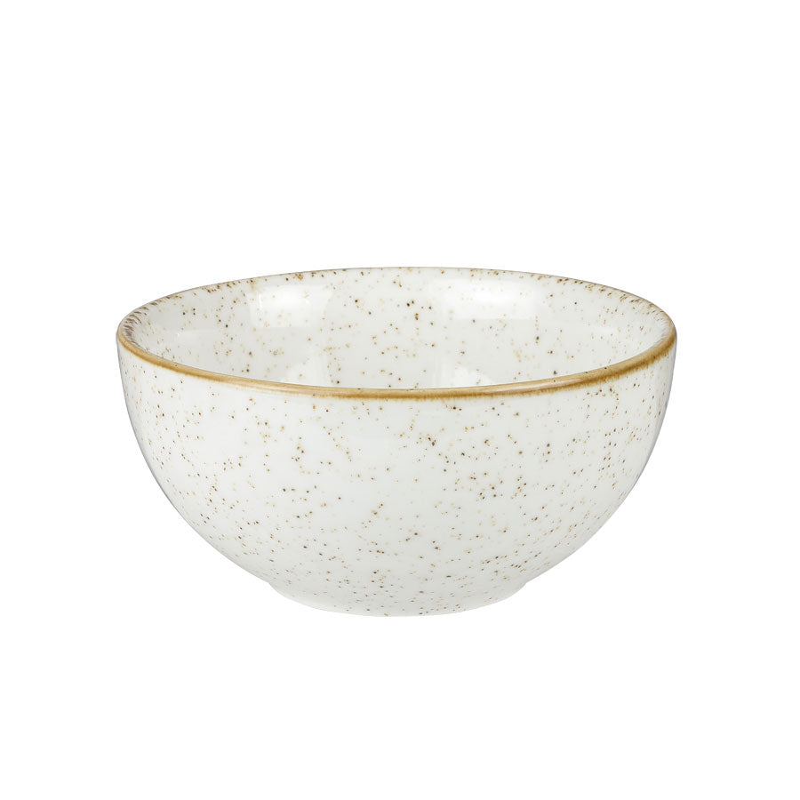 Churchill Stonecast Vitrified Porcelain Barley White Round Soup Bowl 13.2x6.3cm 47cl 16.5oz Pack of 12