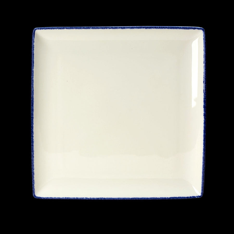 Steelite Blue Dapple Vitrified Porcelain Square One 27cmx27cm Pack of 6