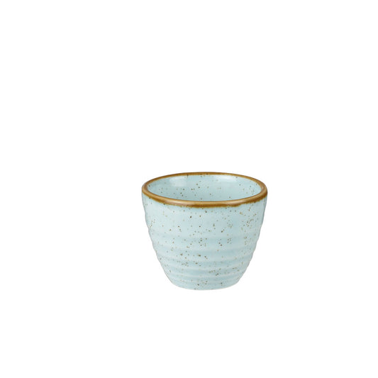 Churchill Stonecast Vitrified Porcelain Duck Egg Blue Ripple Dip Pot 5.9x5cm 5.7cl 2.5oz Pack of 12