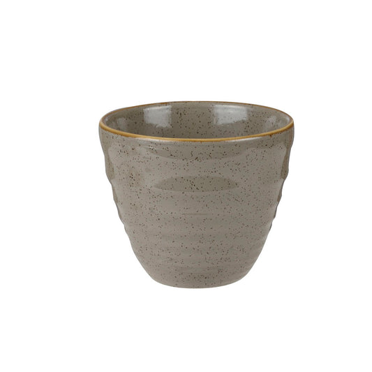 Churchill Stonecast Vitrified Porcelain Peppercorn Grey Ripple Chip Mug 9.5x8.3cm 28cl 9.9oz Pack of 12