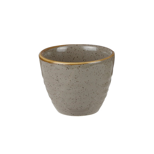 Churchill Stonecast Vitrified Porcelain Peppercorn Grey Ripple Dip Pot 5.9x5cm 5.7cl 2.5oz Pack of 12