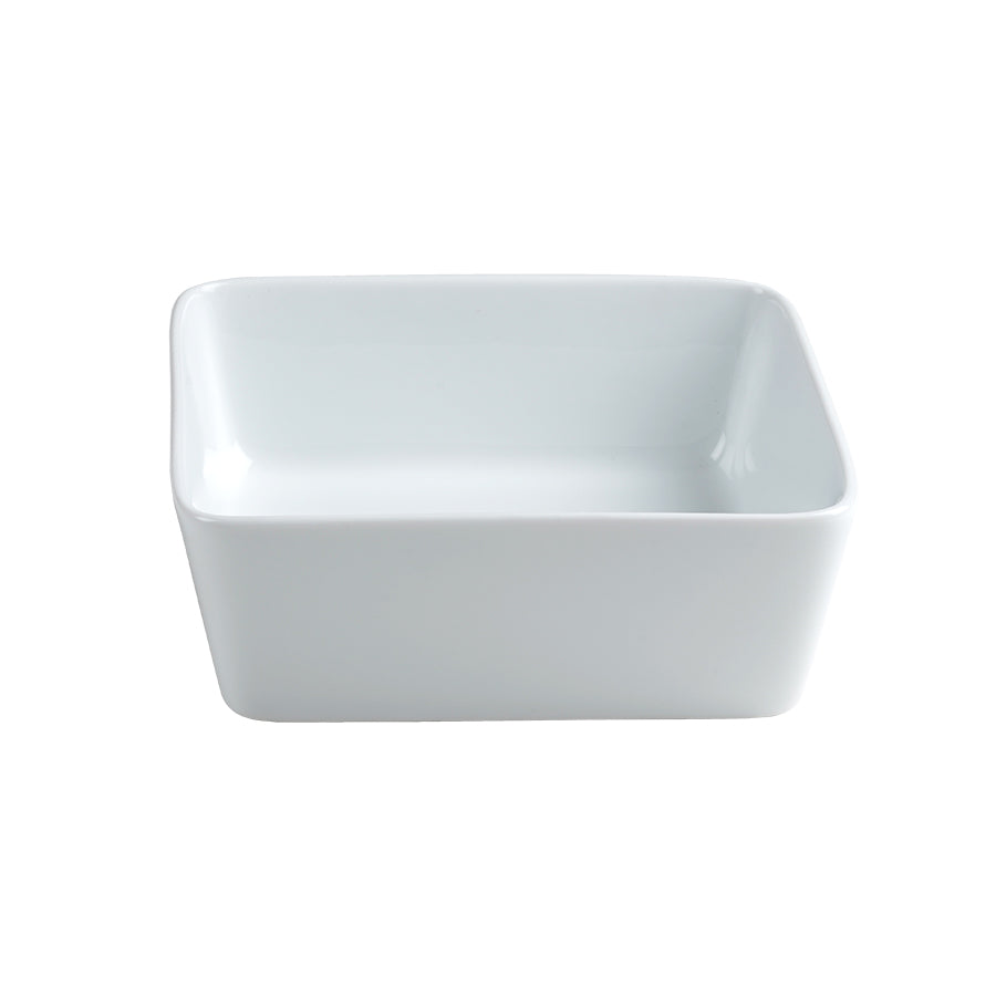 Astera Style Vitrified Porcelain White Square Side Bowl 14cm Pack of 12