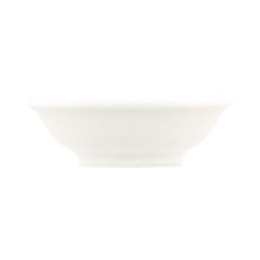 Crème Monet Vitrified Porcelain White Round Dip Dish 7.5x2.45cm Pack of 18