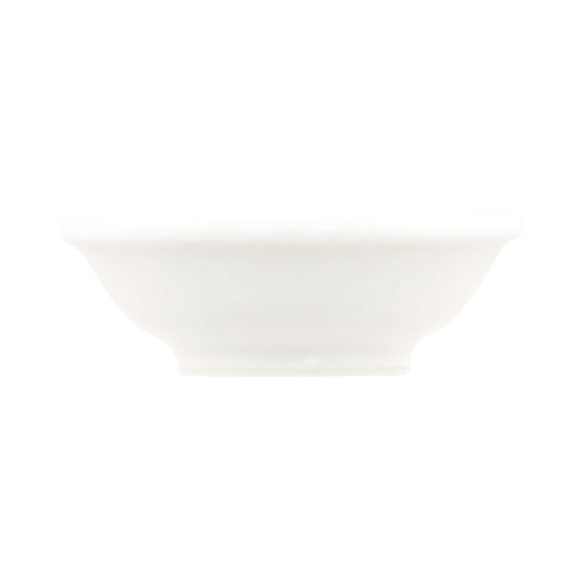 Crème Monet Vitrified Porcelain White Round Dip Dish 7.5x2.45cm Pack of 18