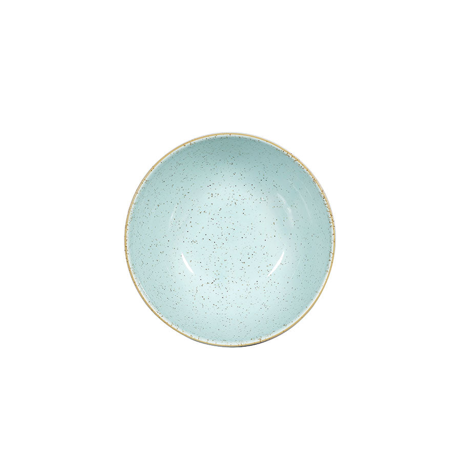 Churchill Stonecast Vitrified Porcelain Duck Egg Blue Round Noodle Bowl 18.3cm 107.5cl Pack of 6