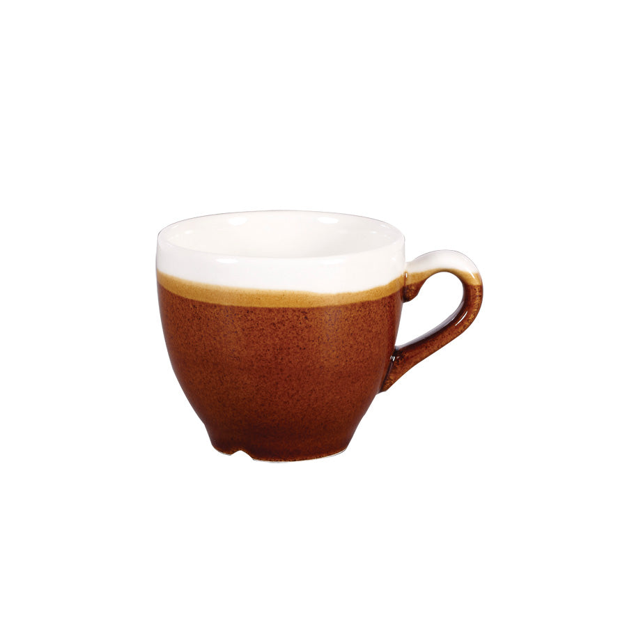 Churchill Monochrome Vitrified Porcelain Cinnamon Brown Espresso Cup 10cl 3.5oz Pack of 12