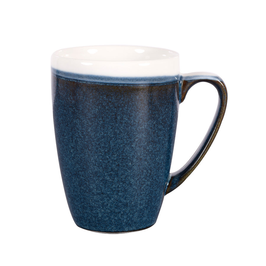 Churchill Monochrome Vitrified Porcelain Sapphire Blue Mug 34cl 12oz Pack of 12